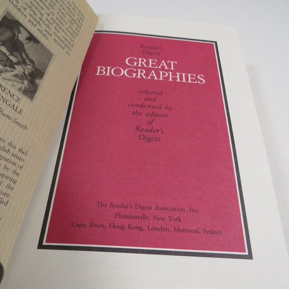 Great Biographies FIRST EDITION 1987 Reader's Digest Gold Edges - Picture 4 of 15